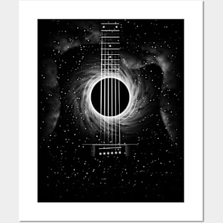 Black Hole Acoustic Guitar Posters and Art